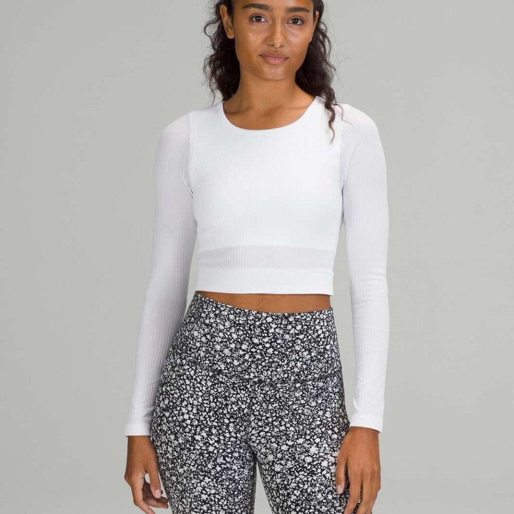 Lululemon Ebb to Street Long Sleeve - White - Size 8